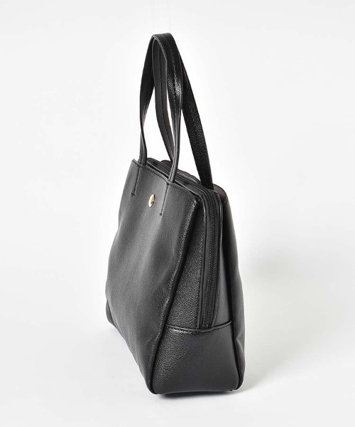 Bleu Bleuet(ブルーブルーエ)の「合皮3層軽量トート(トートバッグ・レディース・ブルー/ブラック/ピンク/ブロンズ・FREE)」の5枚目の写真