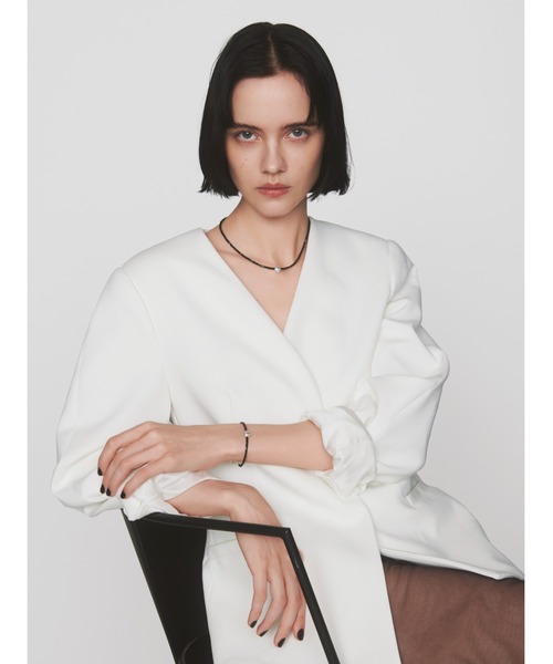 quip queint(クイップクエイント)の「【quip queint】noan black necklace/ノアン ブラック ネックレス(ネックレス・レディース・ブラック・FREE)」の2枚目の写真