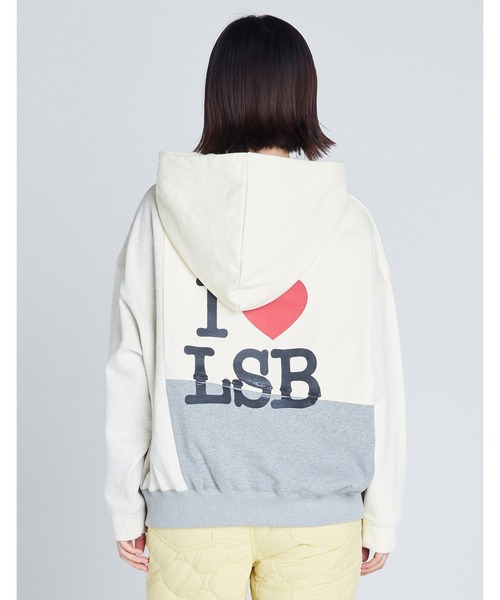 Little sunny bite（リトルサニーバイト）の「【RES】【Little Sunny Bite】love bear hoodie（パーカー・レディース・ホワイト・MEDIUM）」の3枚目の写真
