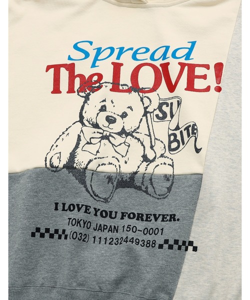 Little sunny bite（リトルサニーバイト）の「【RES】【Little Sunny Bite】love bear hoodie（パーカー・レディース・ホワイト・MEDIUM）」の6枚目の写真