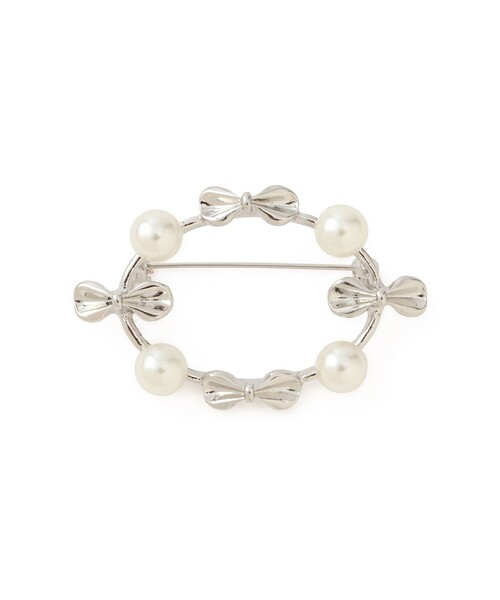 ROPE' PICNIC(ロペピクニック)の「リボンパールブローチ(ブローチ/コサージュ・レディース・シルバー/ゴールド・FREE)」の11枚目の写真