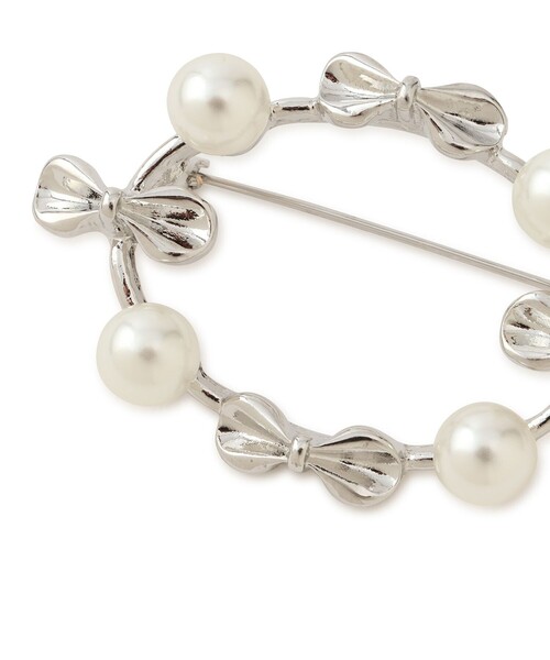 ROPE' PICNIC(ロペピクニック)の「リボンパールブローチ(ブローチ/コサージュ・レディース・シルバー/ゴールド・FREE)」の12枚目の写真