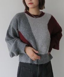 archives | インターシャカラーブロックニットプルオーバー(Tシャツ/カットソー)