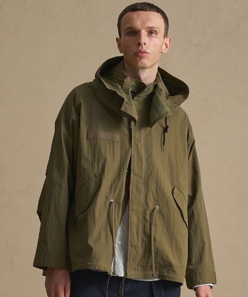 PUBLIC TOKYO（パブリックトウキョウ）の「【2way】PUCS　M65ショートモッズコート（モッズコート・メンズ・ブラック/カーキ・1/2）」の19枚目の写真