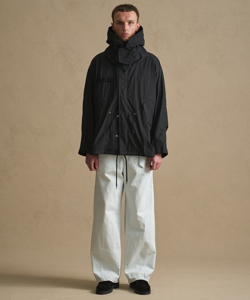 PUBLIC TOKYO（パブリックトウキョウ）の「【2way】PUCS　M65ショートモッズコート（モッズコート・メンズ・ブラック/カーキ・1/2）」の8枚目の写真