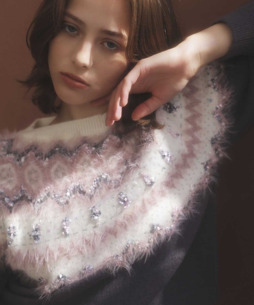 ノルディック柄ニット（ニット/セーター）｜NOELA（ノエラ）の