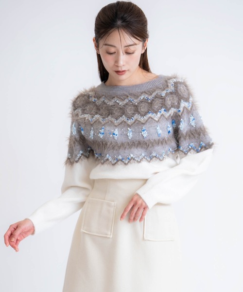 ノルディック柄ニット（ニット/セーター）｜NOELA（ノエラ）の