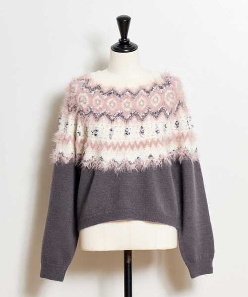 ノルディック柄ニット（ニット/セーター）｜NOELA（ノエラ）の