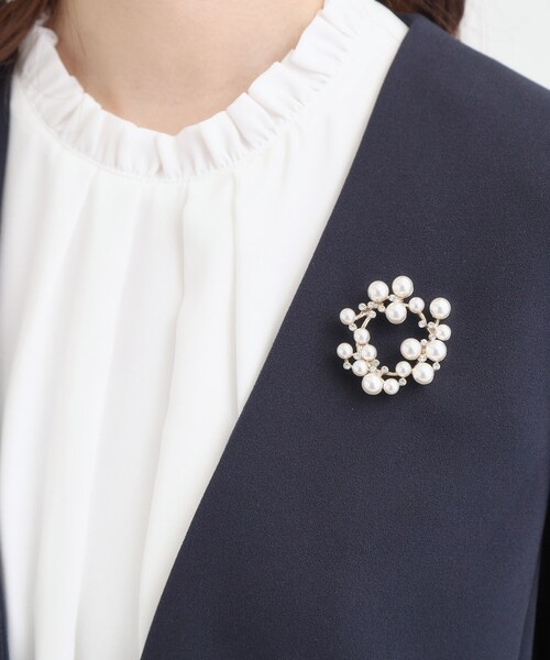 SHOO・LA・RUE(シューラルー)の「【セレモニー】マグネットブローチ(ブローチ/コサージュ・レディース・シルバー/ゴールド・00)」の7枚目の写真