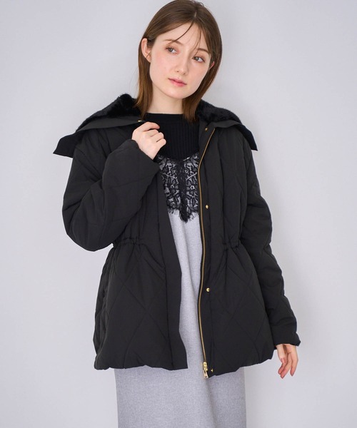 NOELA(ノエラ)の「ファー襟付き中綿コート(その他アウター・レディース・オフホワイト/キャメル/ブラック・M/S)」の8枚目の写真