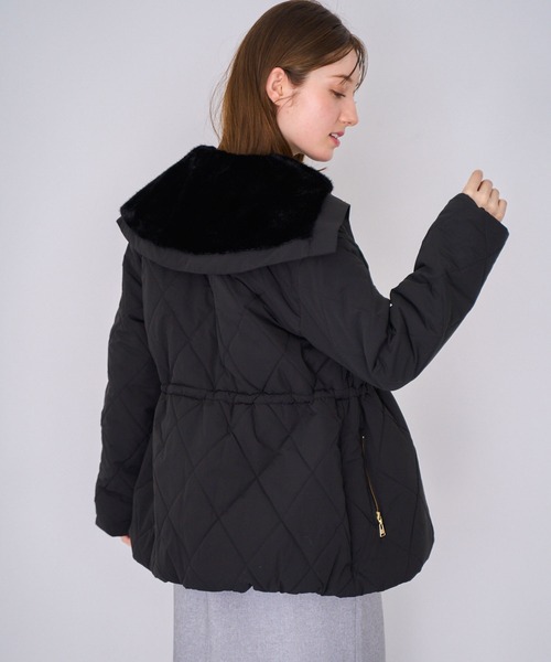 NOELA(ノエラ)の「ファー襟付き中綿コート(その他アウター・レディース・オフホワイト/キャメル/ブラック・M/S)」の9枚目の写真