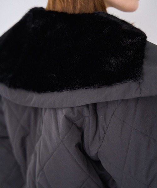 NOELA(ノエラ)の「ファー襟付き中綿コート(その他アウター・レディース・オフホワイト/キャメル/ブラック・M/S)」の10枚目の写真