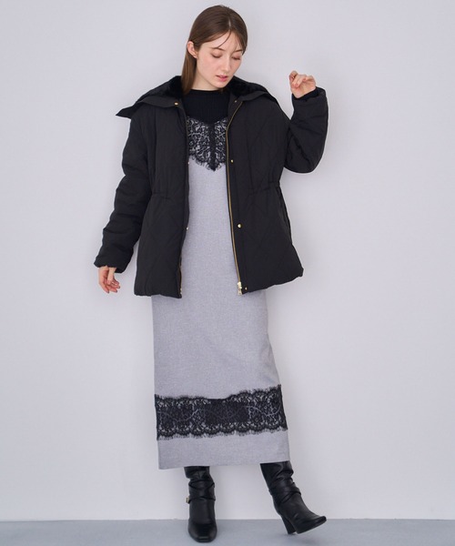 NOELA(ノエラ)の「ファー襟付き中綿コート(その他アウター・レディース・オフホワイト/キャメル/ブラック・M/S)」の12枚目の写真