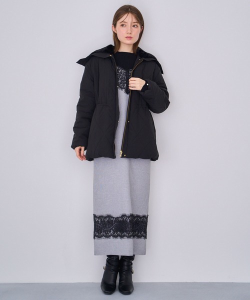 NOELA(ノエラ)の「ファー襟付き中綿コート(その他アウター・レディース・オフホワイト/キャメル/ブラック・M/S)」の13枚目の写真