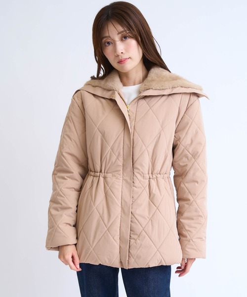 NOELA(ノエラ)の「ファー襟付き中綿コート(その他アウター・レディース・オフホワイト/キャメル/ブラック・M/S)」の21枚目の写真