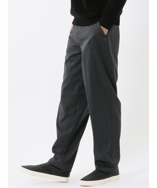 TAKA-Q(タカキュー)の「ストレッチ 防シワ ウール混 トラウザー パンツ セットアップ可能 NEO BASICS メンズ(スラックス・メンズ・グレー系その他2・MEDIUM/LARGE/X-LARGE)」の1枚目の写真
