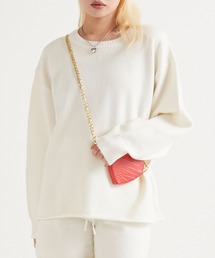 DIP IN CHOCOLATE（ディップインチョコレート）の「ウール混オーバーサイズプルオーバー【DIP IN CHOCOLATE】（Tシャツ/カットソー）」