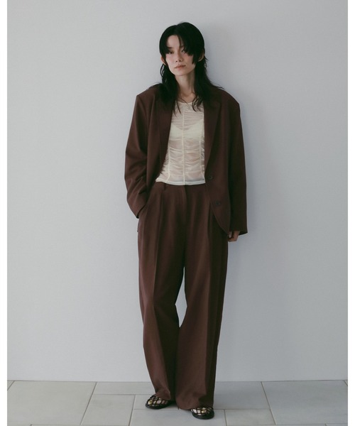 Linen Tuck Pants（その他パンツ）｜anuke（アンヌーク）の