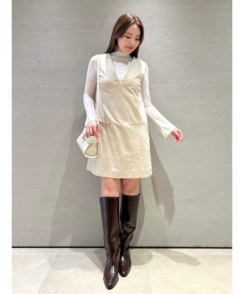 セール】Vネックミニジャンパースカートセット（ワンピース）｜CELFORD