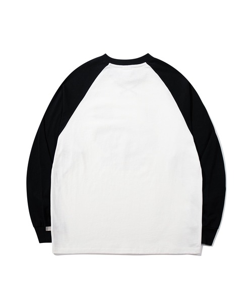 HOOK（フック）の「HOOK -original-　アメカジ古着風ロゴプリントラグランスリーブTEE（Tシャツ/カットソー・メンズ・ホワイト/ベージュ・L/M/XL）」の7枚目の写真