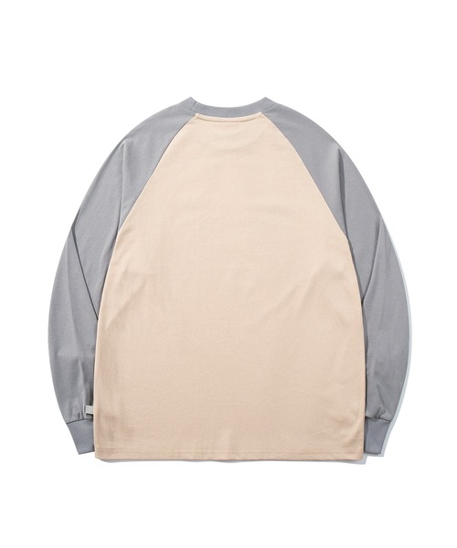 HOOK（フック）の「HOOK -original-　アメカジ古着風ロゴプリントラグランスリーブTEE（Tシャツ/カットソー・メンズ・ホワイト/ベージュ・L/M/XL）」の9枚目の写真