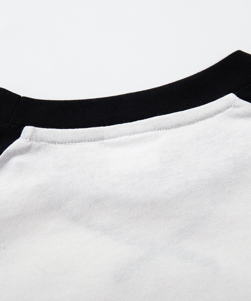 HOOK（フック）の「HOOK -original-　アメカジ古着風ロゴプリントラグランスリーブTEE（Tシャツ/カットソー・メンズ・ホワイト/ベージュ・L/M/XL）」の22枚目の写真