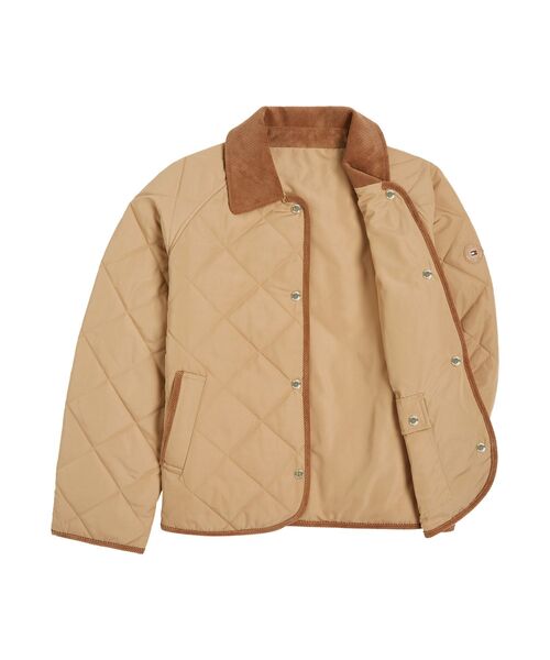 TOMMY HILFIGER（トミーヒルフィガー）の「キルテッドリバーシブルジャケット（ブルゾン・レディース・ベージュ/ネイビー・SMALL/X-SMALL）」の8枚目の写真
