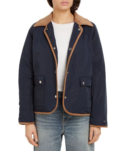 TOMMY HILFIGER（トミーヒルフィガー）の「キルテッドリバーシブルジャケット（ブルゾン・レディース・ベージュ/ネイビー・SMALL/X-SMALL）」の5枚目の写真
