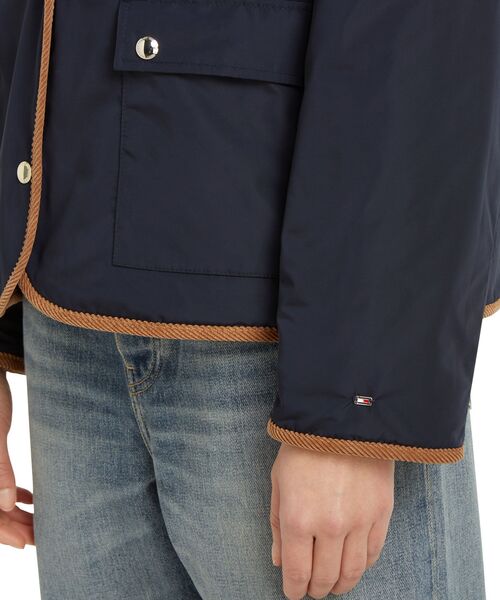 TOMMY HILFIGER（トミーヒルフィガー）の「キルテッドリバーシブルジャケット（ブルゾン・レディース・ベージュ/ネイビー・SMALL/X-SMALL）」の17枚目の写真