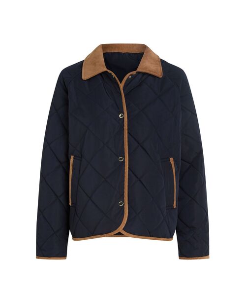 TOMMY HILFIGER（トミーヒルフィガー）の「キルテッドリバーシブルジャケット（ブルゾン・レディース・ベージュ/ネイビー・SMALL/X-SMALL）」の20枚目の写真