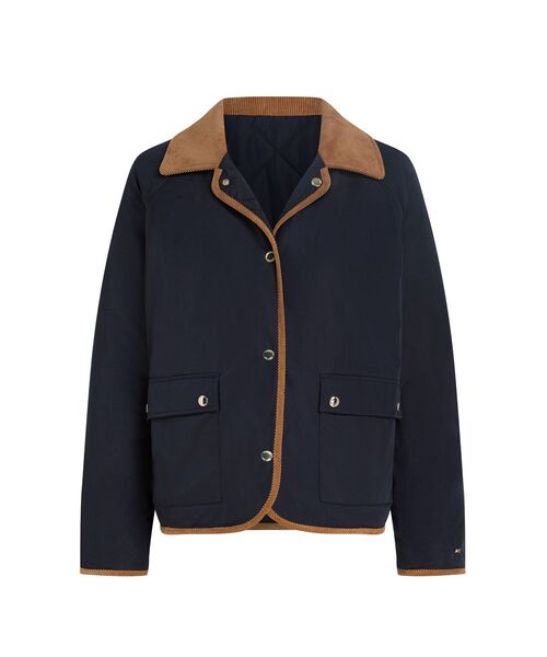TOMMY HILFIGER（トミーヒルフィガー）の「キルテッドリバーシブルジャケット（ブルゾン・レディース・ベージュ/ネイビー・SMALL/X-SMALL）」の15枚目の写真