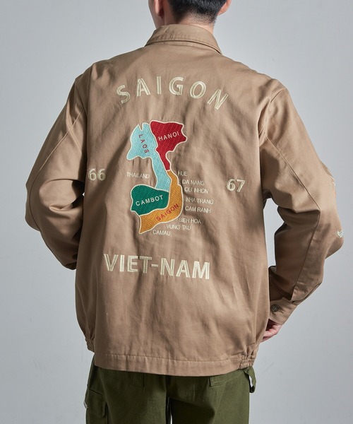 HOUSTON 51351 VIETNAM JACKET (MAP) 【M】 楽天市場】ヒューストン【HOUSTON】51351 VIETNAM JACKET (MAP