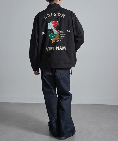 HOUSTON(ヒューストン)の「【HOUSTON】51351 VIETNAM JACKET(MAP)ベトナムジャケット べトジャン(その他アウター・メンズ・オリーブ/カーキ/ブラック・M/L/XL)」の20枚目の写真