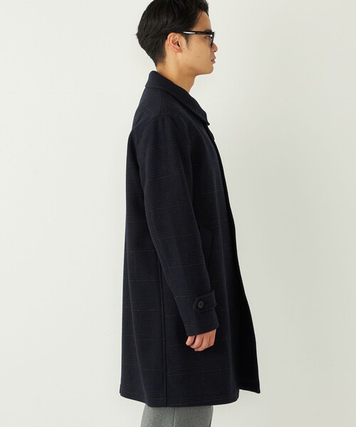 SHIPS Colors:ホロウ ウール ステンカラーコート（ステンカラーコート