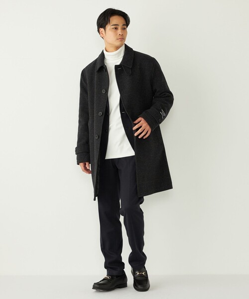 SHIPS Colors:ホロウ ウール ステンカラーコート（ステンカラーコート