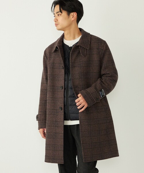 SHIPS Colors:ホロウ ウール ステンカラーコート（ステンカラーコート