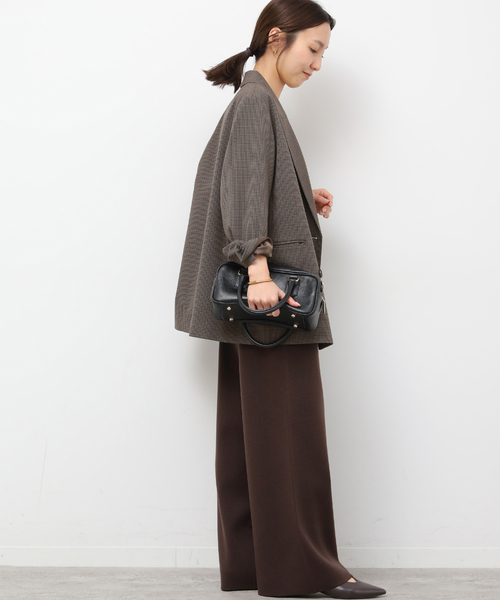 JOURNAL STANDARD relume(ジャーナルスタンダード レリューム)の「【MULTI FUNC+】セミワイドニットパンツ(その他パンツ・レディース・アイボリー/ネイビー/ブラウン・FREE)」の16枚目の写真