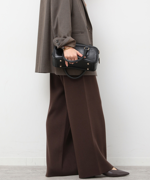 JOURNAL STANDARD relume(ジャーナルスタンダード レリューム)の「【MULTI FUNC+】セミワイドニットパンツ(その他パンツ・レディース・アイボリー/ネイビー/ブラウン・FREE)」の12枚目の写真