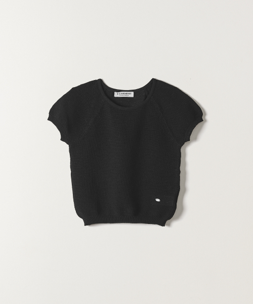 TTUDEMENT(トュードメント)の「PUFF SLEEVE ROUND NECK KNIT TOP BLACK(ニット/セーター・レディース・その他・FREE)」の4枚目の写真