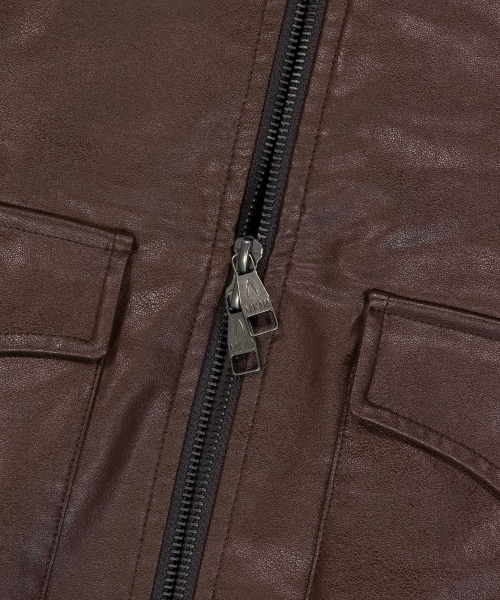 AAKAM（アーカム）の「Western Collar Leather Jacket (Brown)（ライダースジャケット・レディース・その他・1/2）」の16枚目の写真