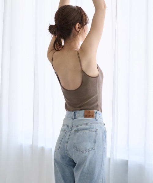 AMOSTYLE BY Triumph（アモスタイルバイトリンプ）の「背中見せブラトップ AMST967 B.Top JX（その他アンダーウェア/インナー・レディース・ホワイト/ブラウン/ブラック・L/M/LL）」の8枚目の写真