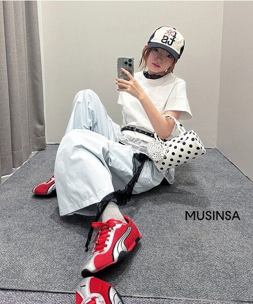 MILLO WOMEN（ミロウーマン）の「ストリングカーゴワイドパンツ[スカイブルー]（その他パンツ・レディース・その他・SMALL/MEDIUM）」の2枚目の写真