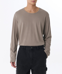 リラックスドライトウェイトCRスcoopネック長袖Tシャツ[トープ]