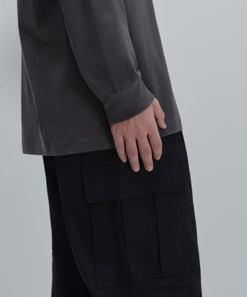 MUSINSA STANDARD（ムシンサスタンダード）の「フードパーカー長袖Tシャツ[ダークグレー]（パーカー・メンズ・その他・LARGE/X-LARGE/XX-LARGE/MEDIUM）」の6枚目の写真