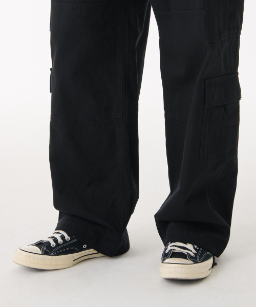 MUSINSA STANDARD（ムシンサスタンダード）の「コットンワイドマルチポケットカーゴパンツ[ブラック]（その他パンツ・メンズ・その他・40/38/33/26/27/28/29/42/36/34/32/30/31）」の9枚目の写真