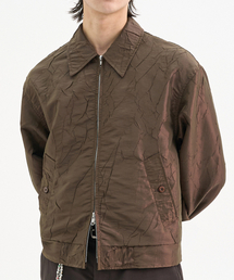 TRIP LE SENS（トリップ ル センス）の「Pleated Crop Blue Jacket_Brown（MA-1）」
