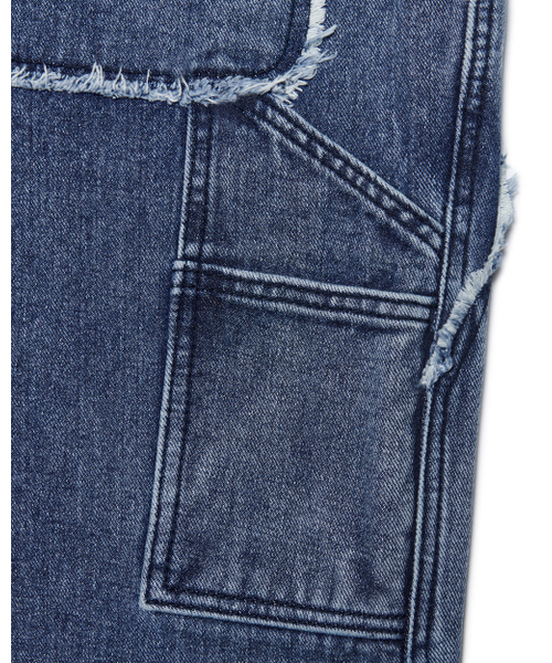 NOMANUAL(NOMANUAL)の「RAW EDGE DOUBLE KNEE PANTS - WASHED BLUE(デニムパンツ・レディース・その他・SMALL/MEDIUM/LARGE/X-SMALL)」の8枚目の写真