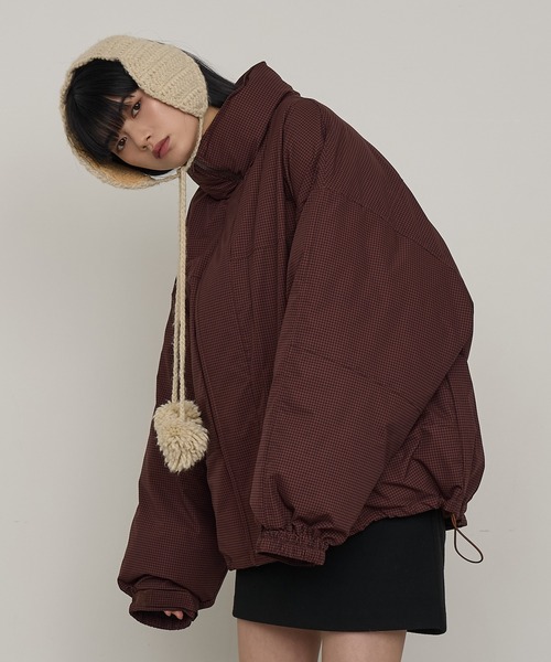 NOGLE(ノグル)の「【NOGLE/ノグル】スタンドパテッドジャケット(ダウンジャケット/コート・レディース・ブラック系その他/ブラック/ブラウン系その他/アイボリー・FREE)」の4枚目の写真