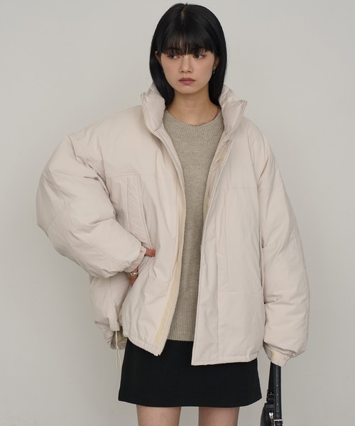 NOGLE(ノグル)の「【NOGLE/ノグル】スタンドパテッドジャケット(ダウンジャケット/コート・レディース・ブラック系その他/ブラック/ブラウン系その他/アイボリー・FREE)」の1枚目の写真