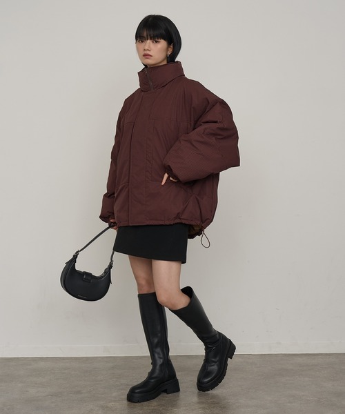 NOGLE(ノグル)の「【NOGLE/ノグル】スタンドパテッドジャケット(ダウンジャケット/コート・レディース・ブラック系その他/ブラック/ブラウン系その他/アイボリー・FREE)」の18枚目の写真